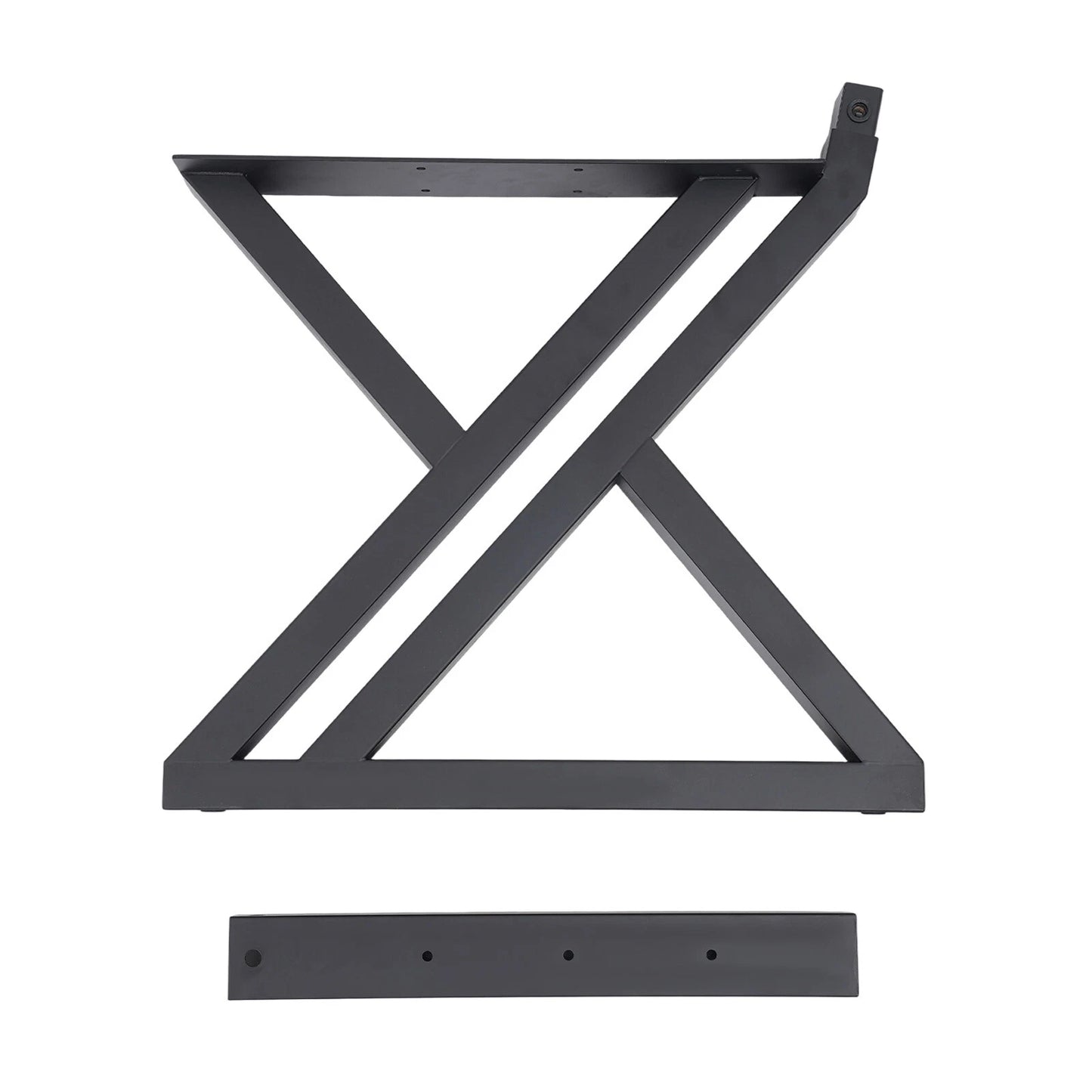 2PCS Z-Shaped Bench Legs with Backrest Bracket