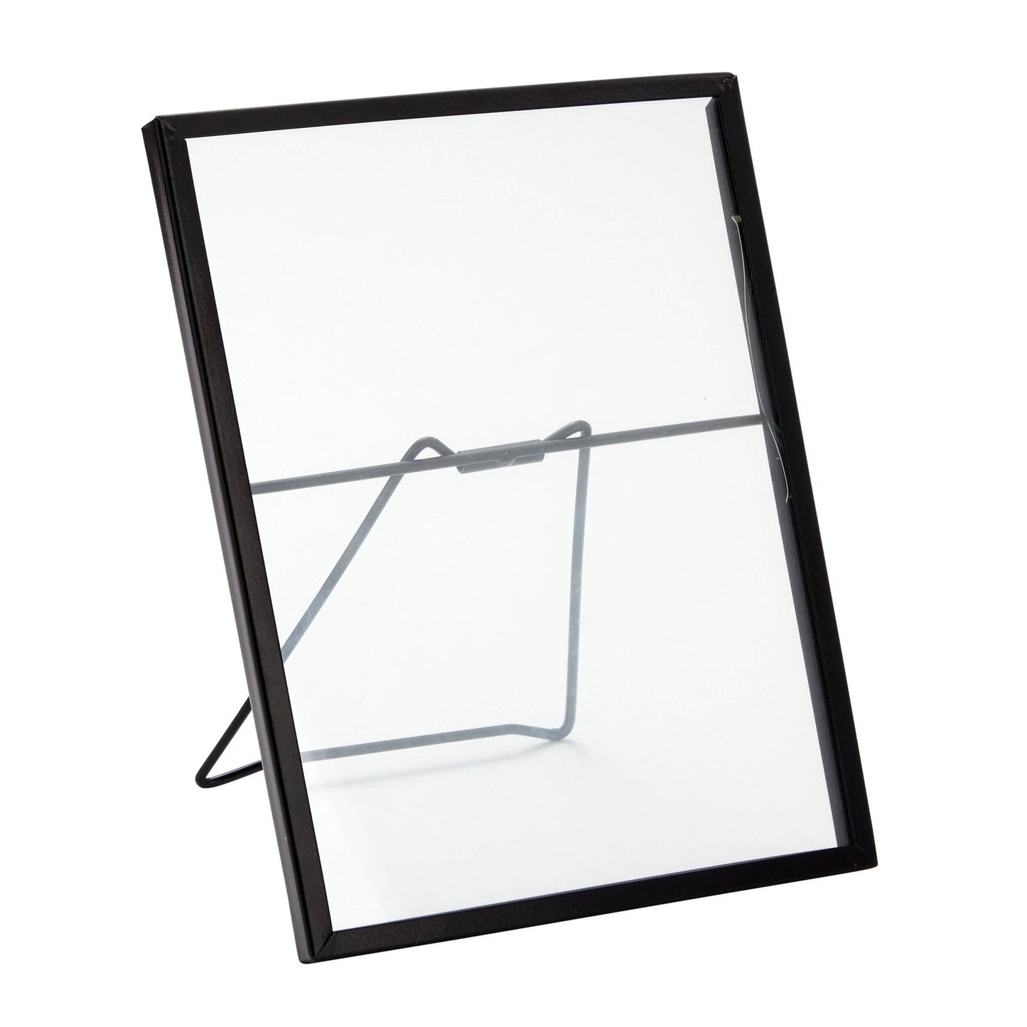 8-Pack Floating Glass Photo Frames with Pressed Flower Design