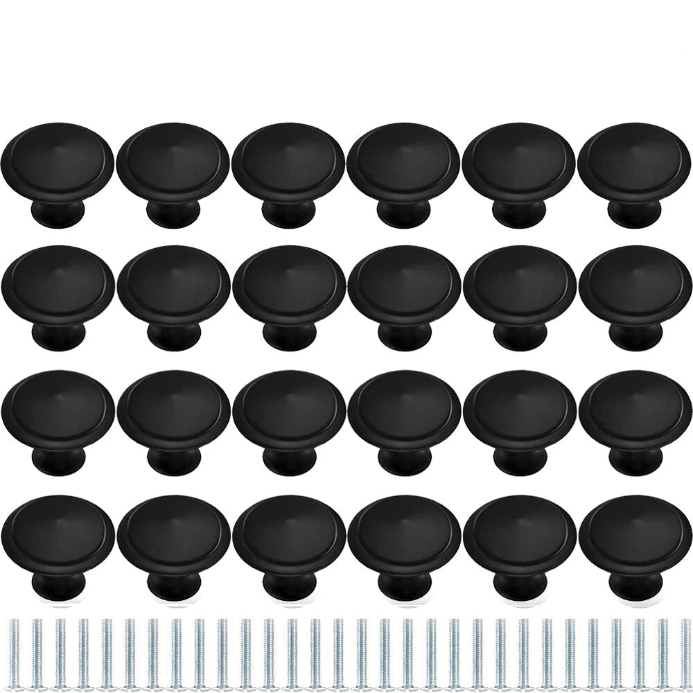 40PCS Black Drawer Knobs
