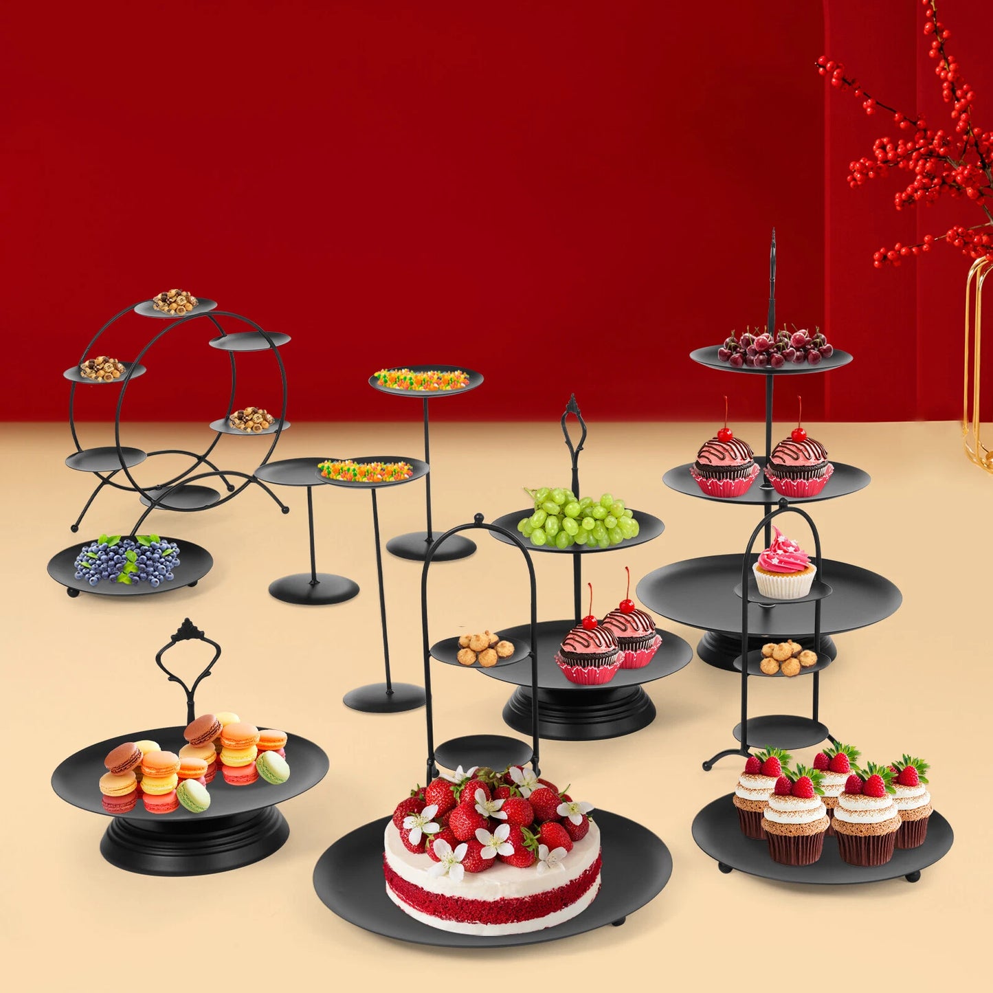 12-Pack Round Dessert Displays