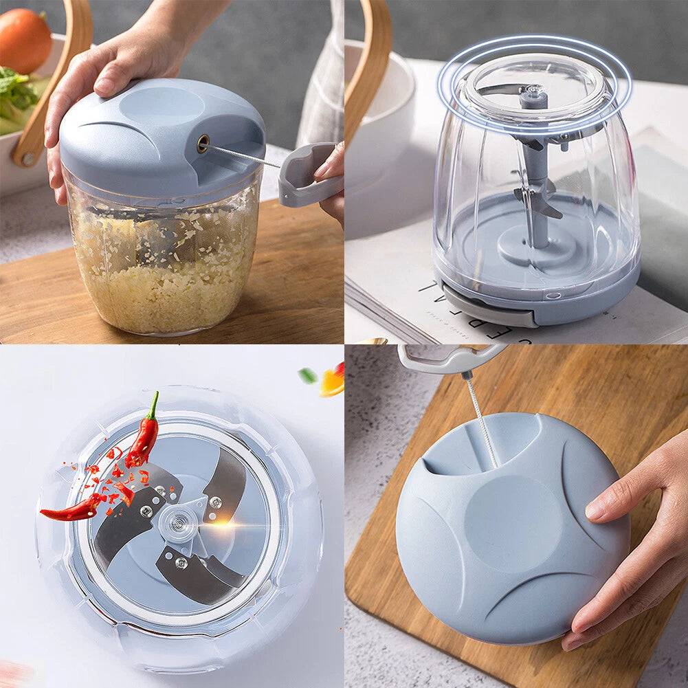 Hand-Pull Manual Food Chopper