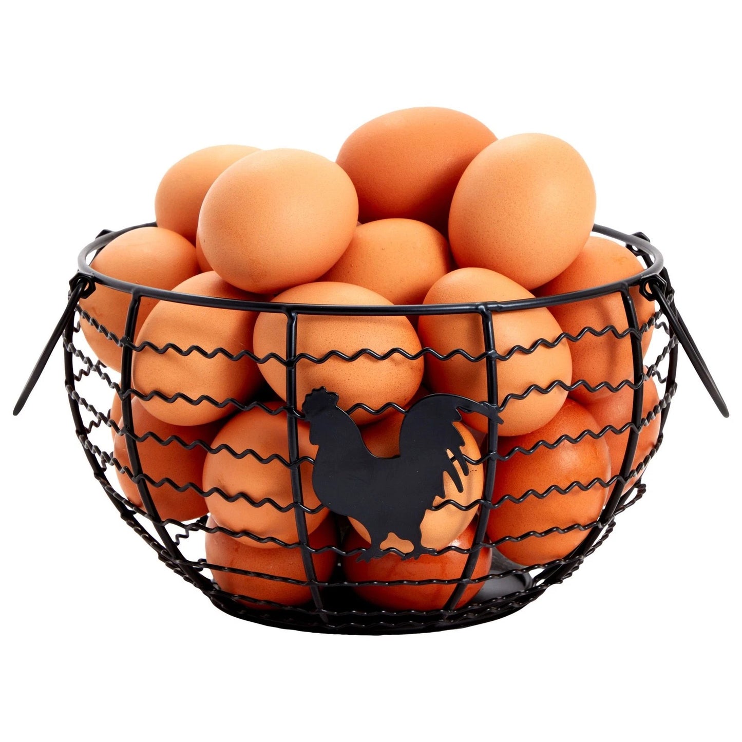 Rustic Black Wire Egg Basket