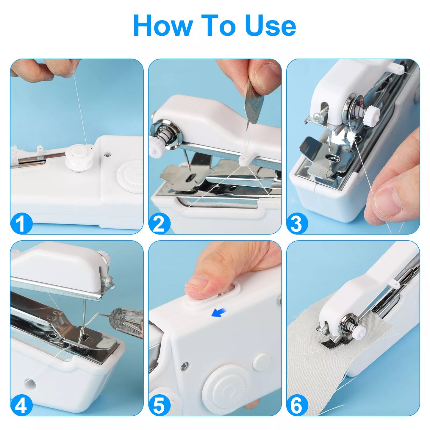 Mini Sewing Machine – Portable Handheld Electric Stitcher
