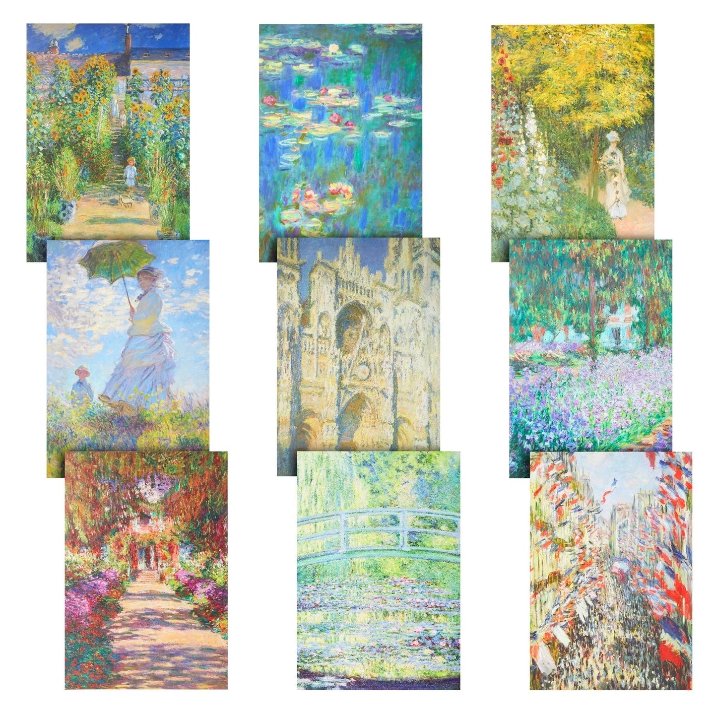 Claude Monet Poster Set – 20 Impressionist Art Prints