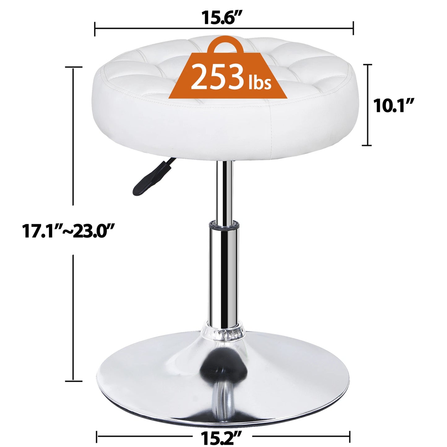 Round Vanity Stool for Makeup Room