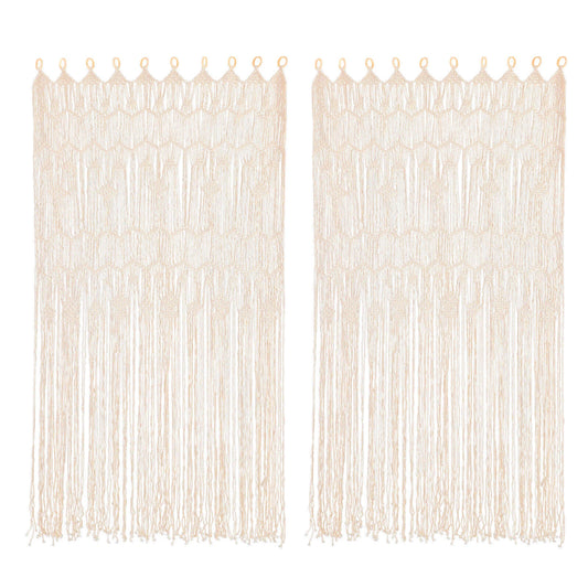 Large Handmade Macrame Curtain