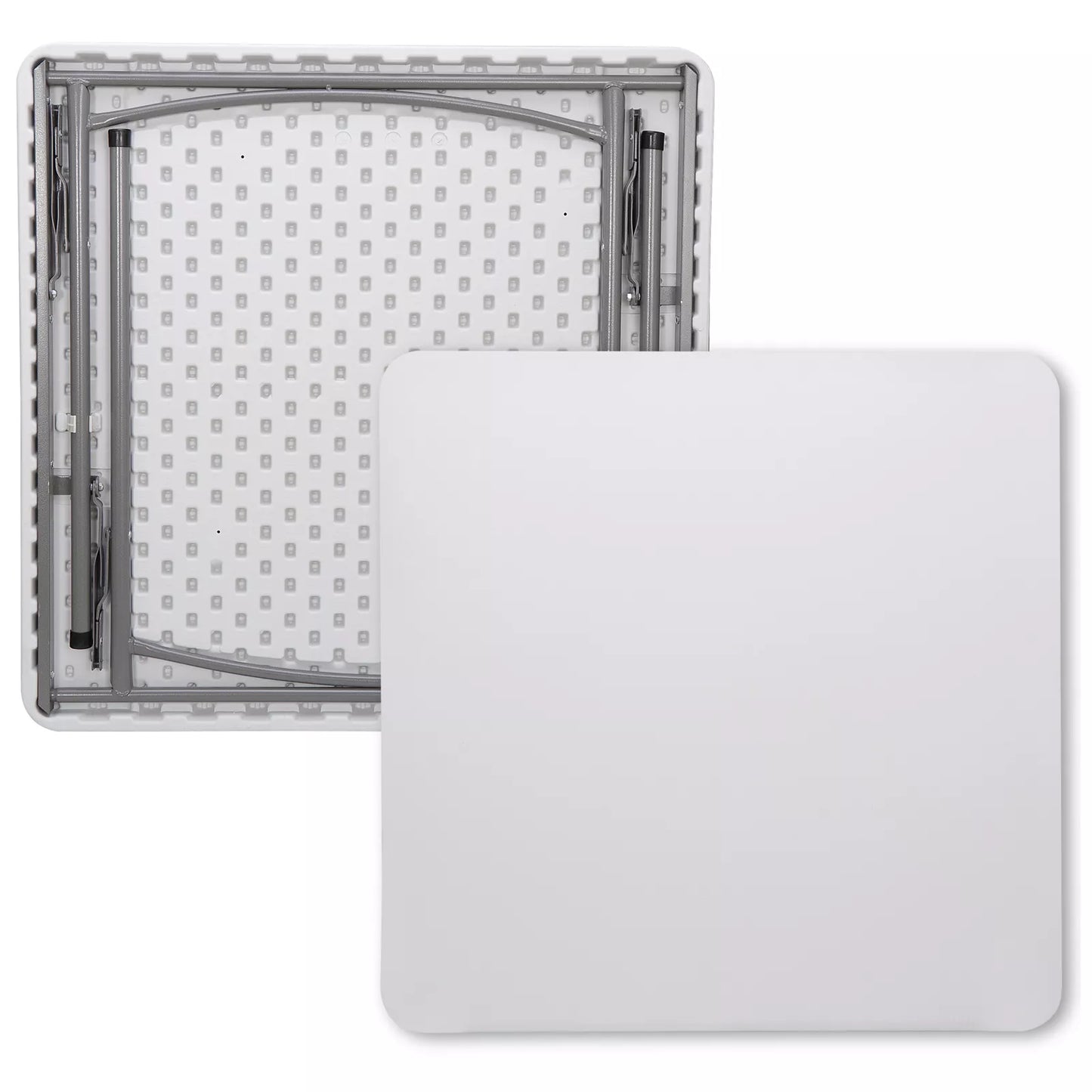 3ft Square Folding Card Table – White Multipurpose Table