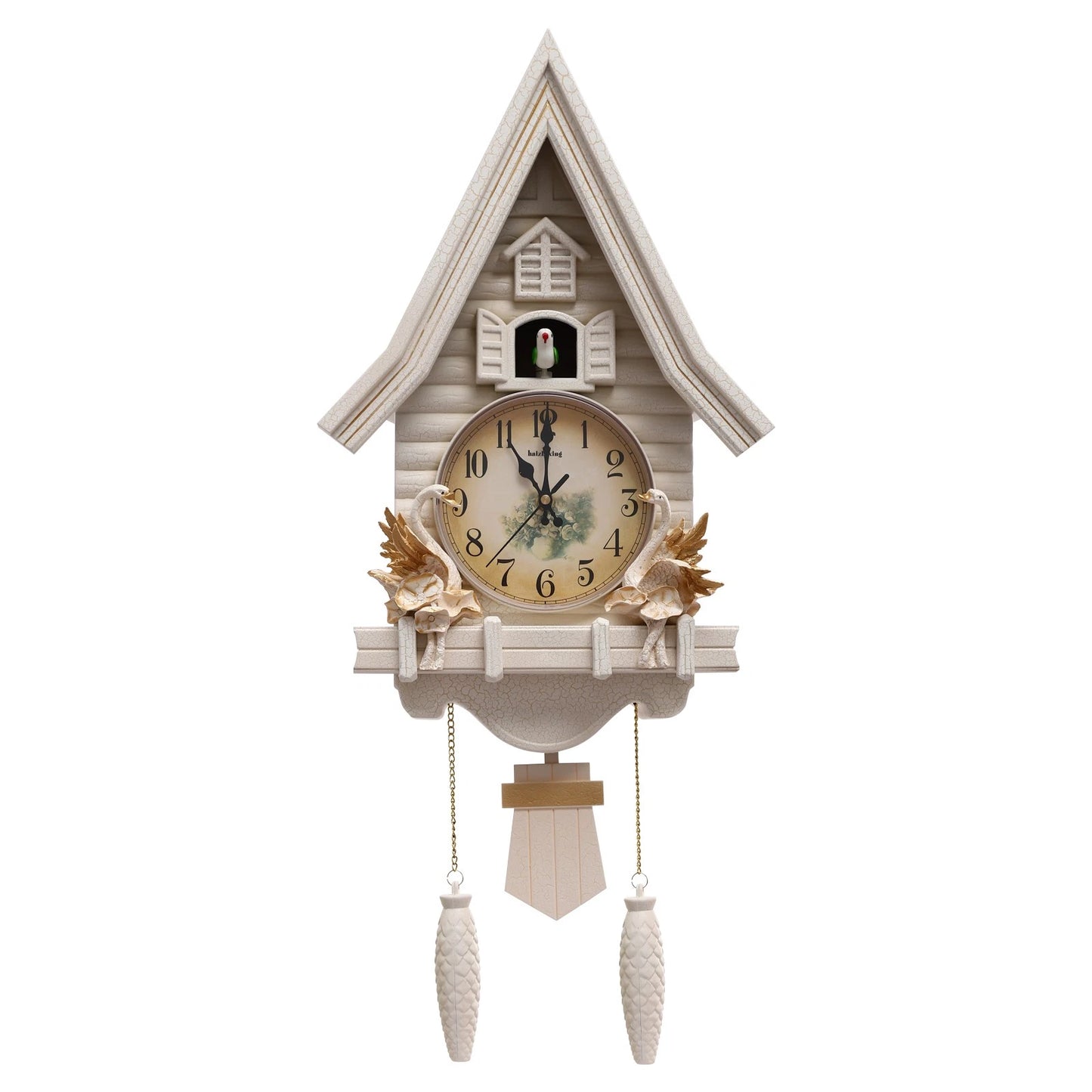 Analog Wall Clock Modern Creative House-Shaped Wall Clock