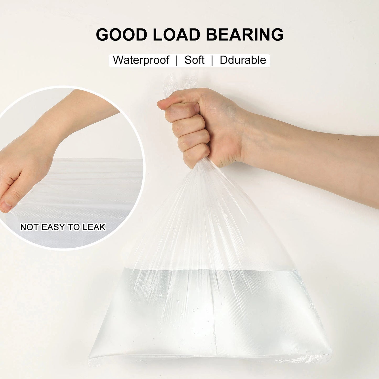 2 Rolls Plastic Produce Bags on Roll