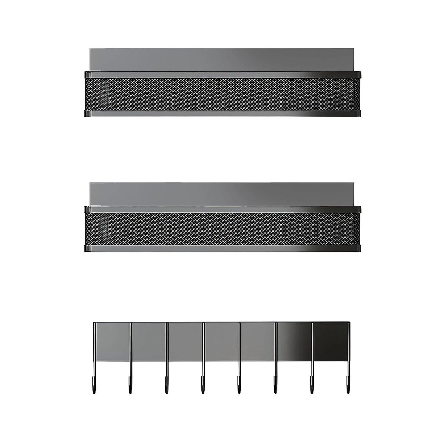 Magnetic Spice Rack Set – 3-Piece Kitchen Organizer
