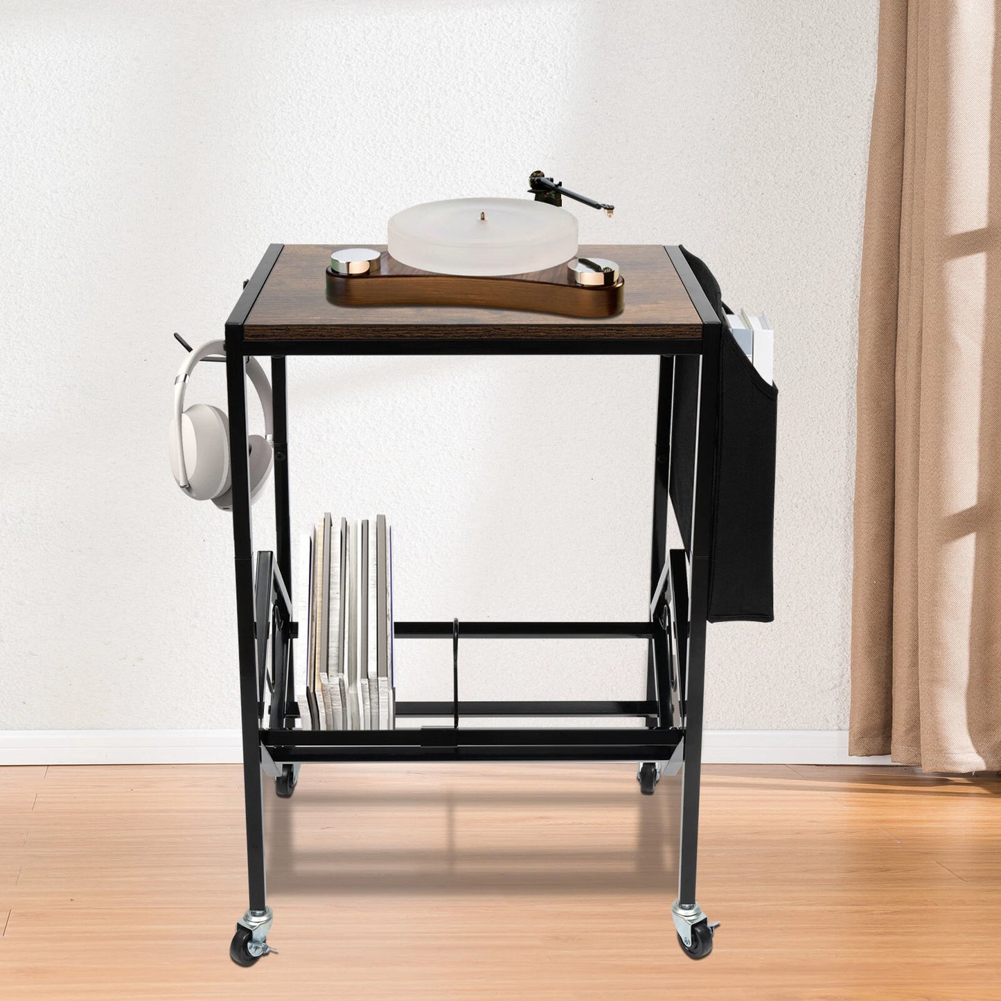 2-Tier Media Mobile Shelf