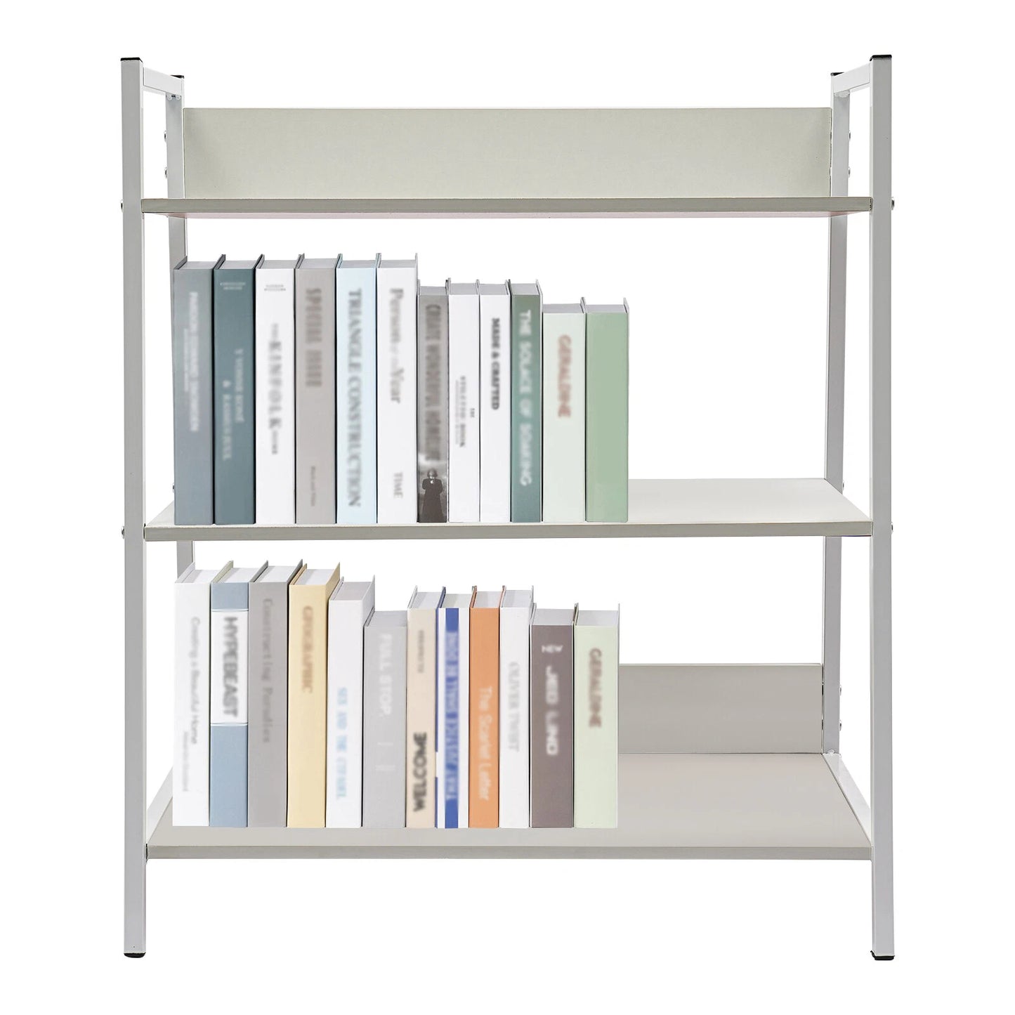 3-Tier Industrial Bookshelf Ladder Storage Shelf