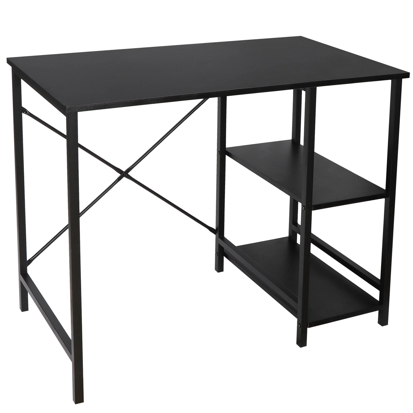 Durable Computer Desk with Shelves