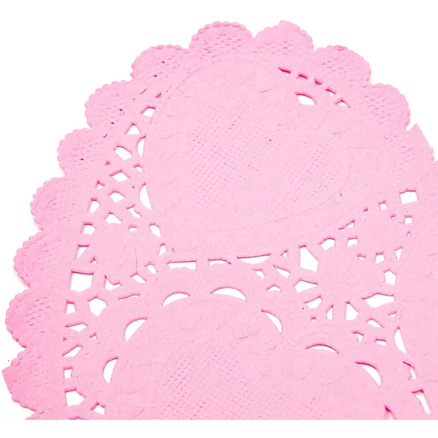 600 Mini Heart Paper Lace Doilies – 4-Inch