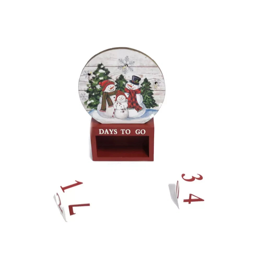 Countdown to Christmas Snowman Light-Up Advent Calendar
