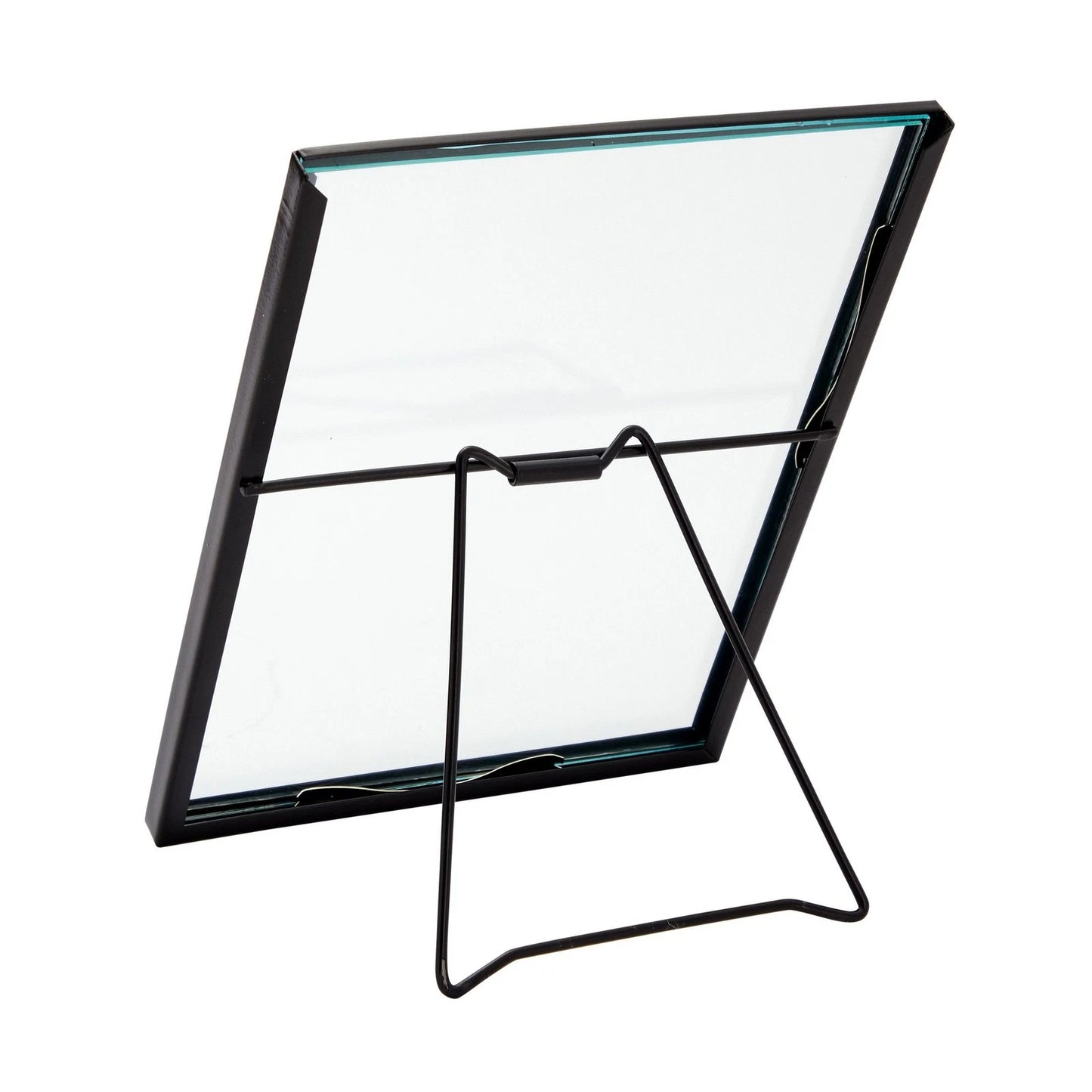 8-Pack Floating Glass Photo Frames with Pressed Flower Design