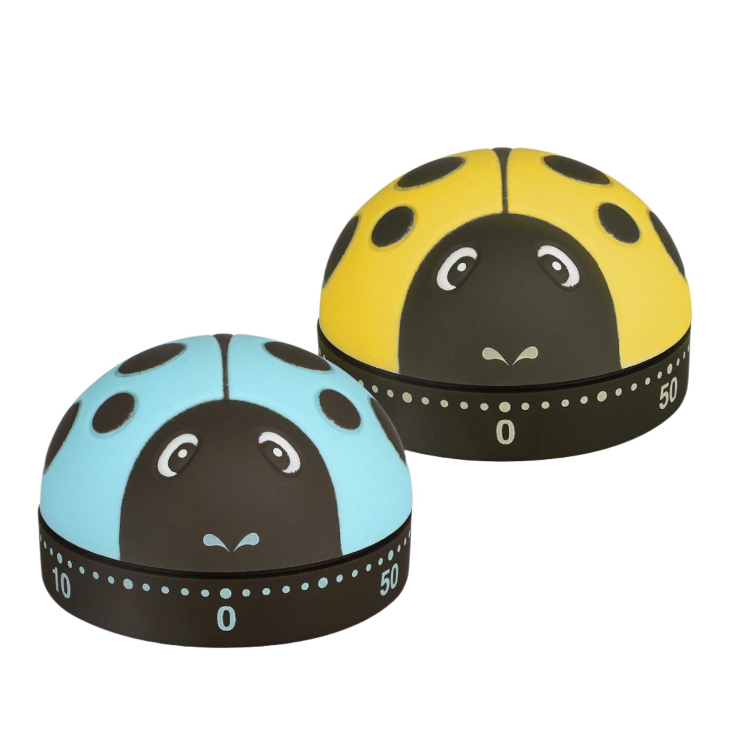 2pcs Cartoon Ladybug Mechanical Timer