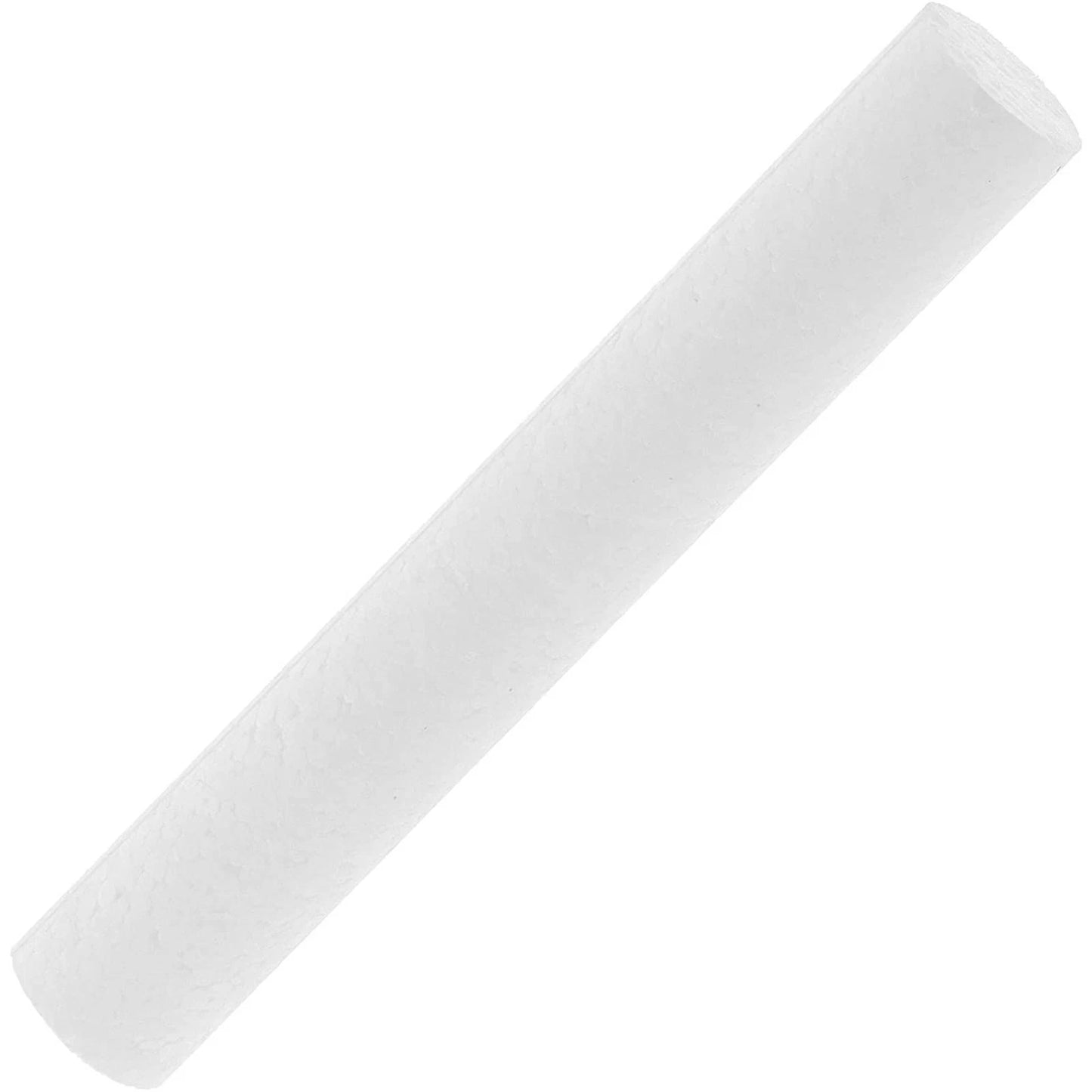 15-Pack White Foam Cylinders for DIY Crafts and Art Projects