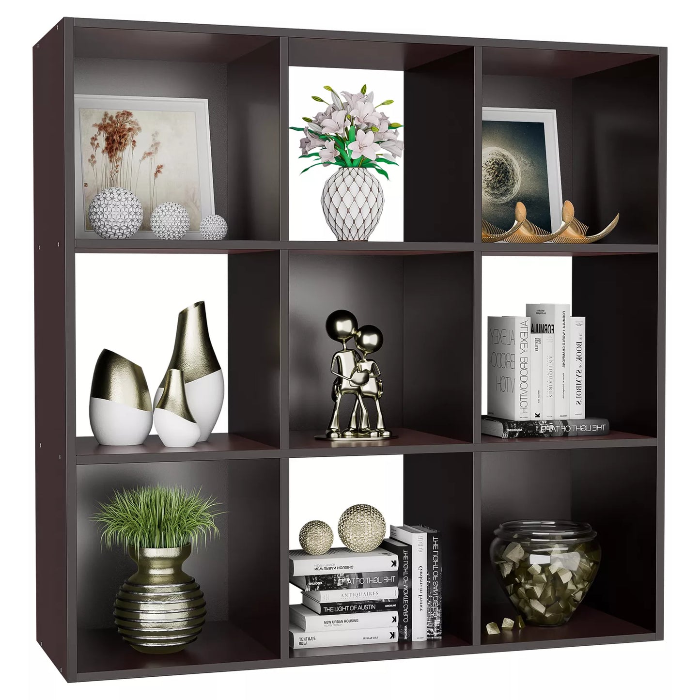 9 Cube Open Shelf Storage Bookcase