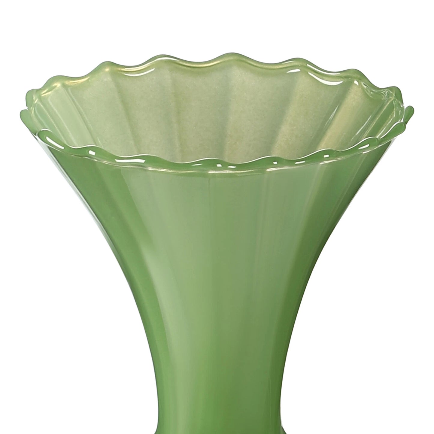 Glass Bud Vases – Small Green Mini Vases Set of 10