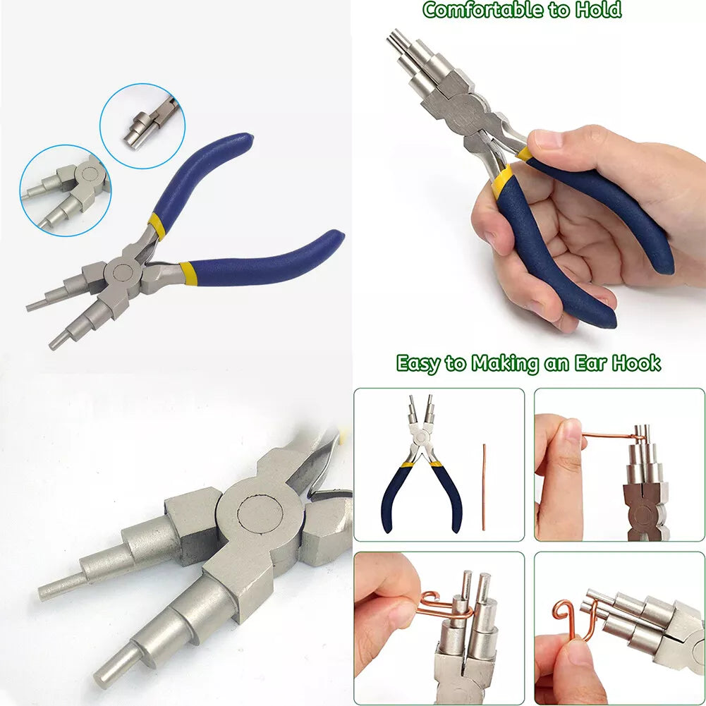 Stainless Steel 6-in-1 Bail Making Pliers