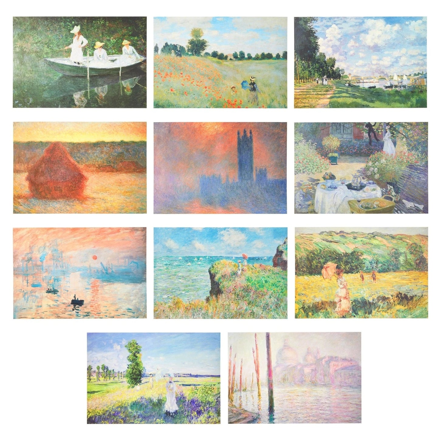 Claude Monet Poster Set – 20 Impressionist Art Prints