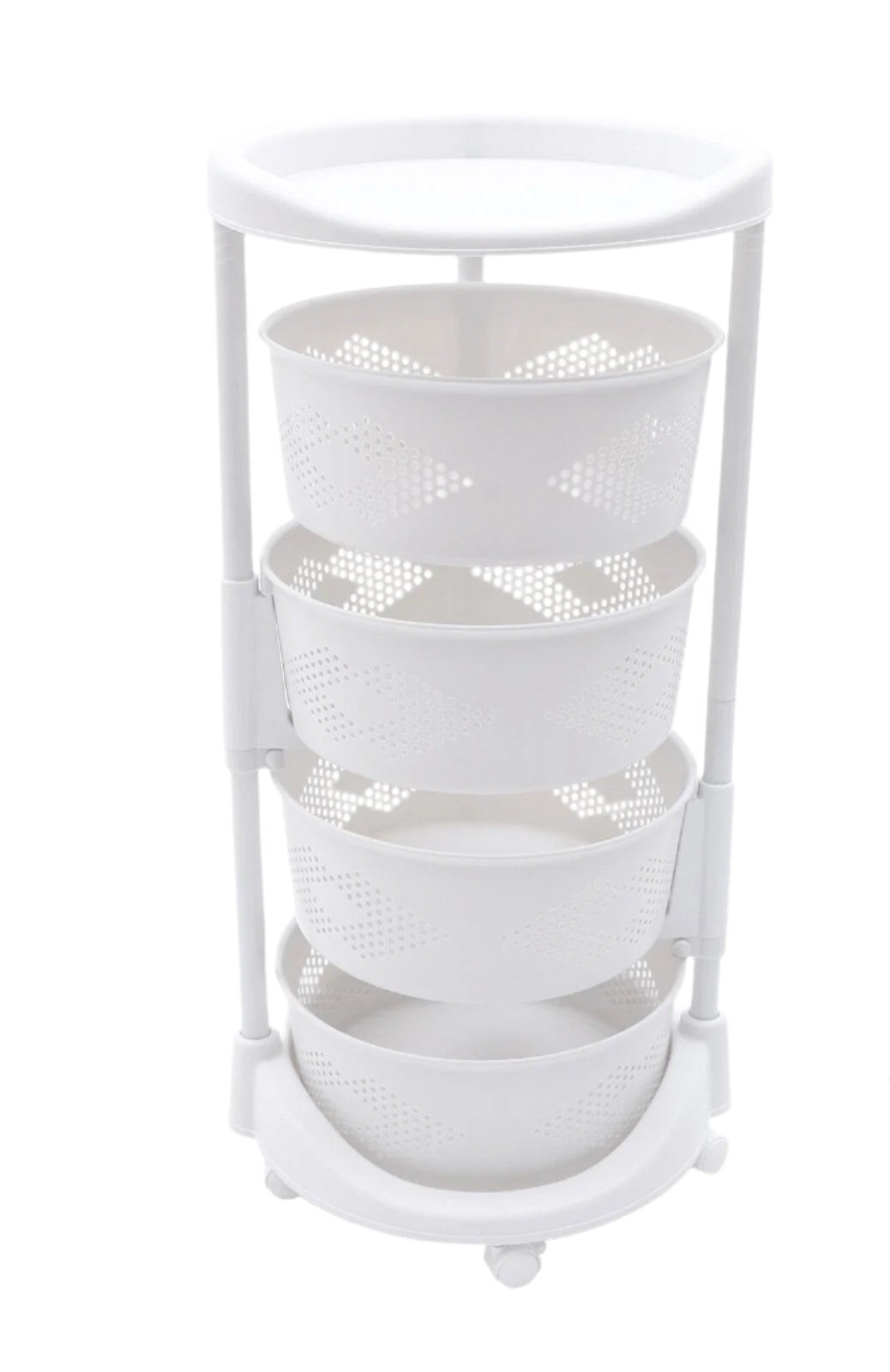4-Layer Rotating Vegetable & Fruit Basket Organizer
