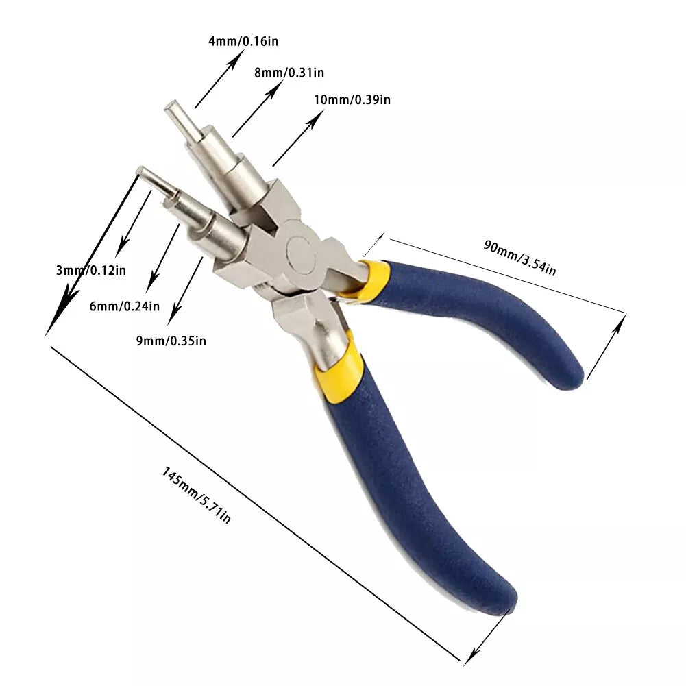 Stainless Steel 6-in-1 Bail Making Pliers