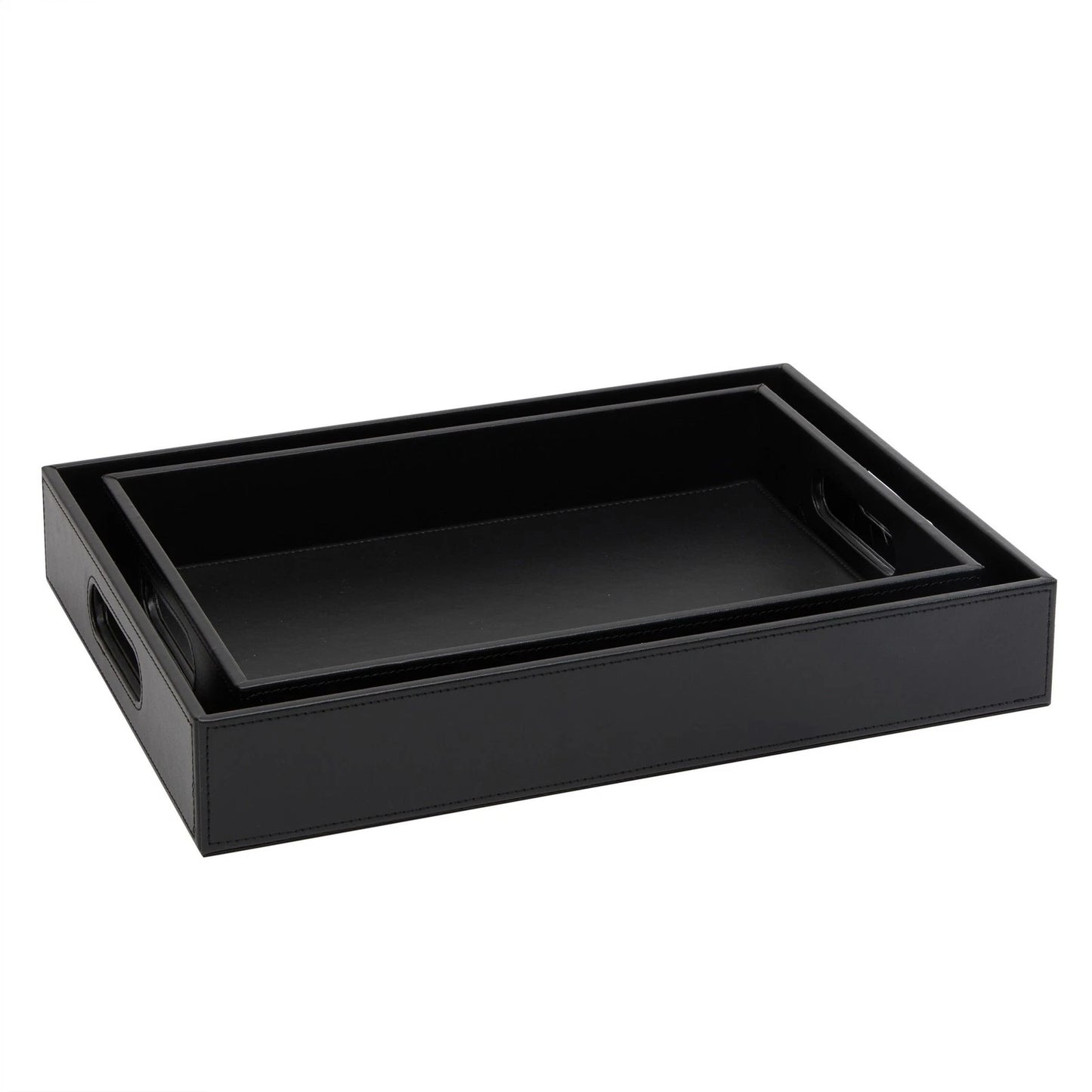 2-Pack Wooden Nesting Serving Tray
