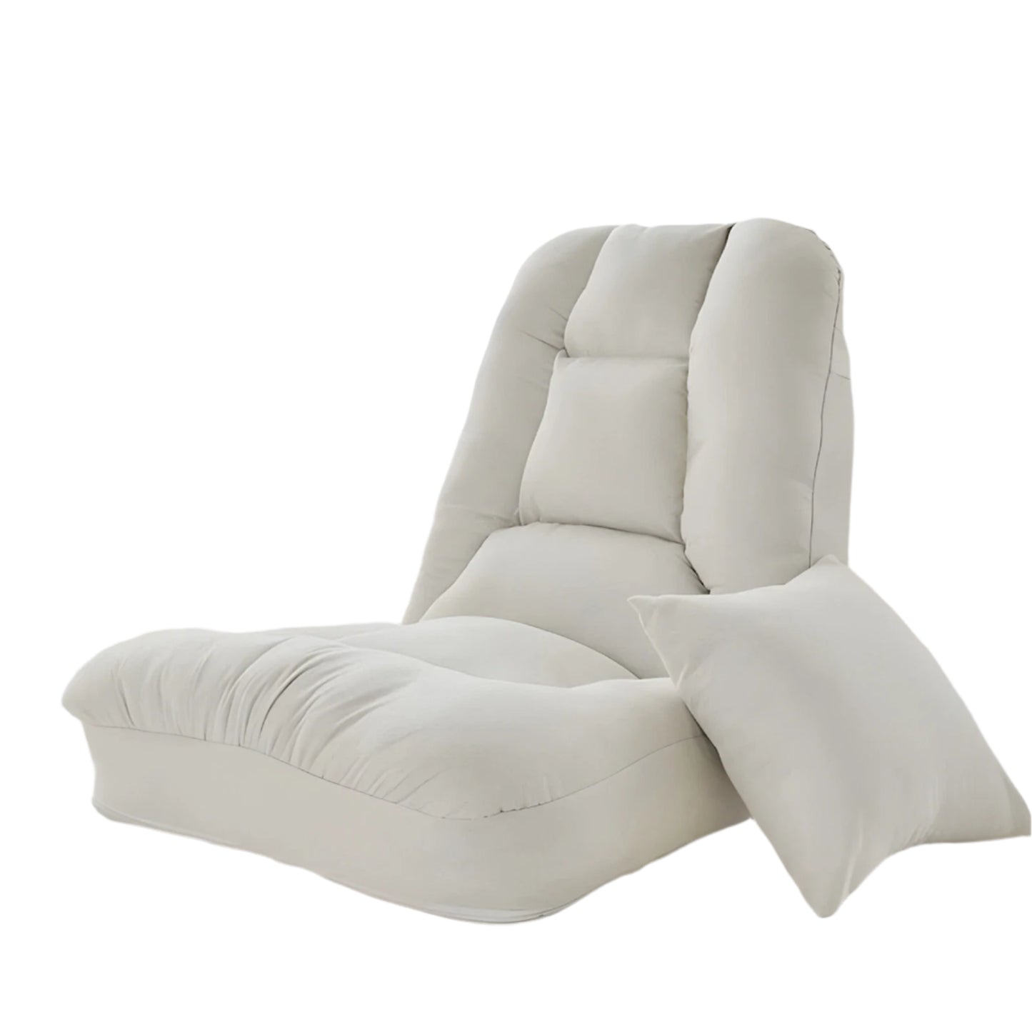 Folding Floor Chair with Back Support & Pillow