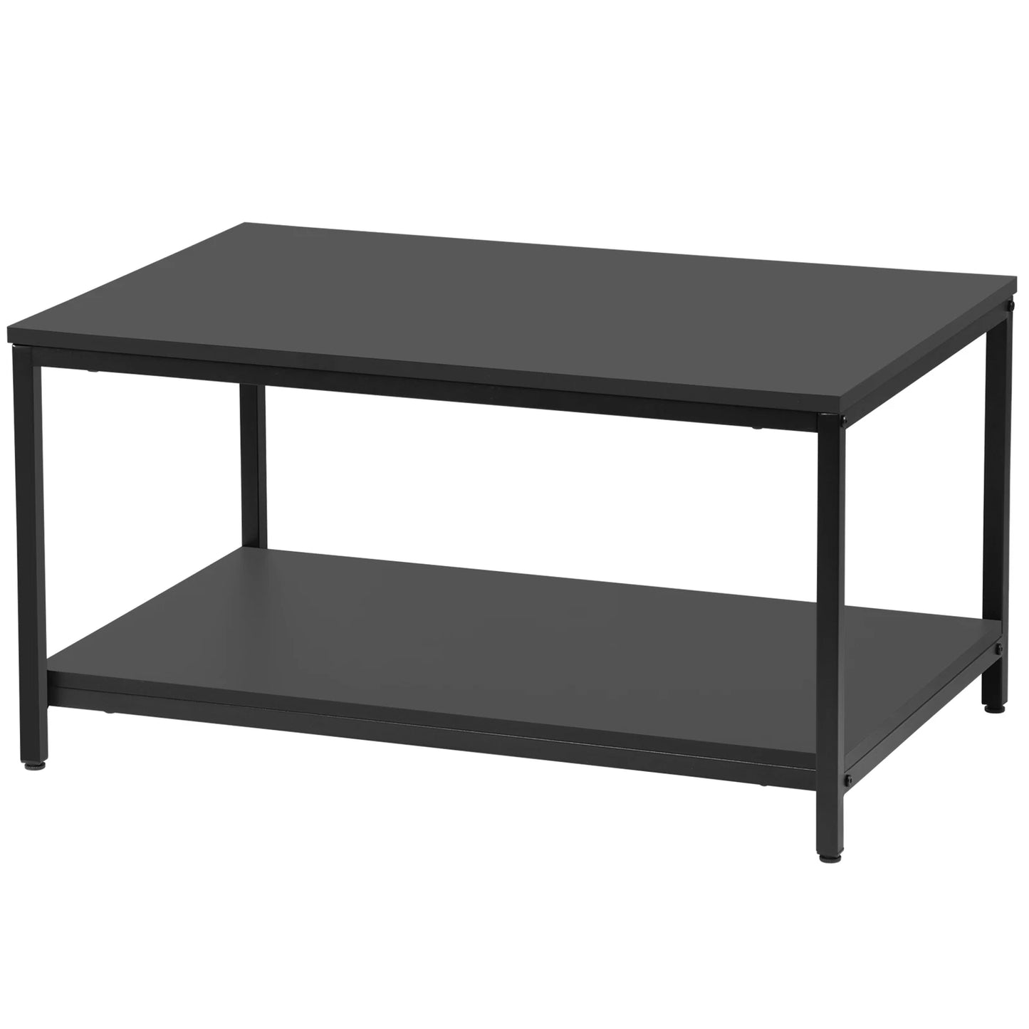 Coffee Table with Open Storage Shelf