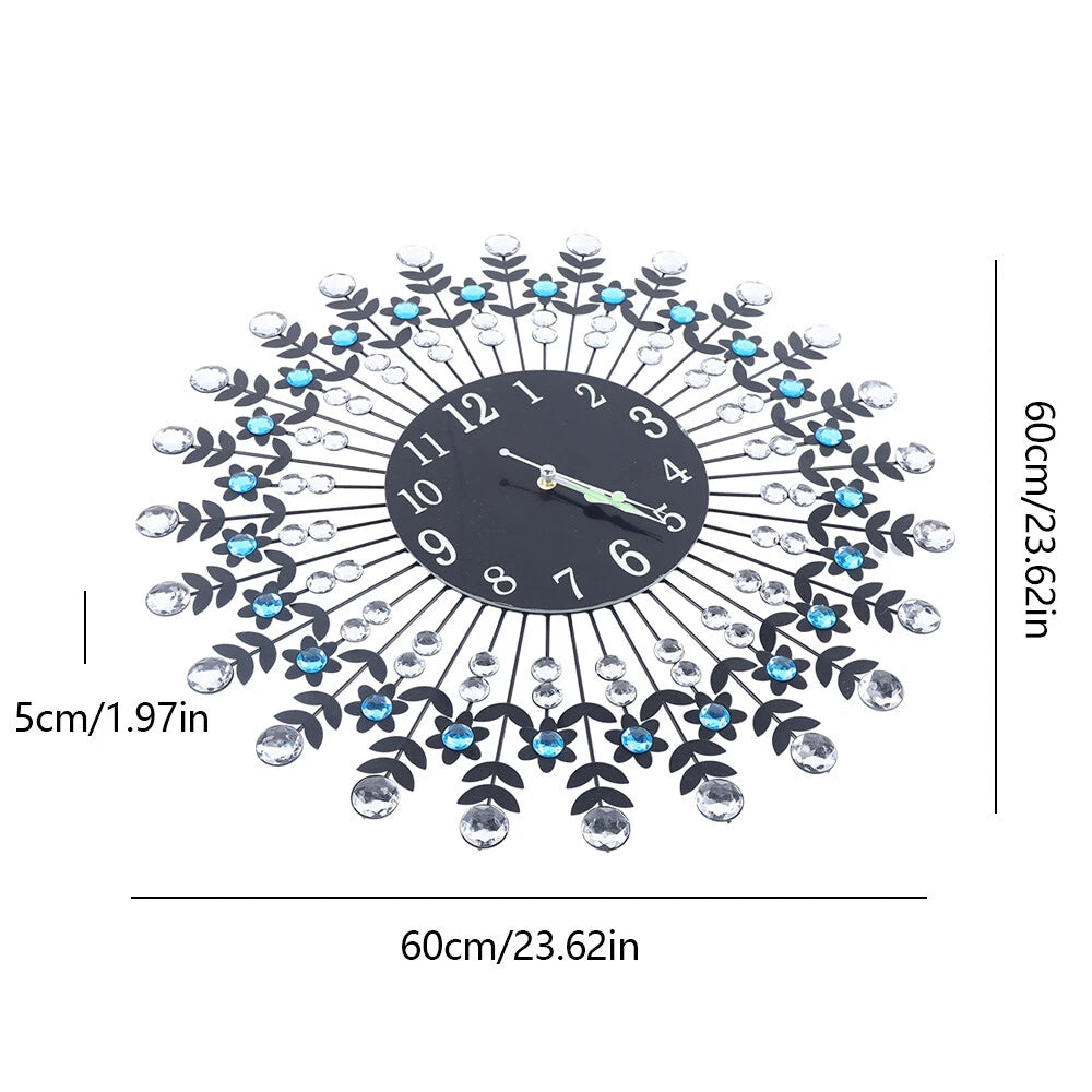 23.6'' Quartz Movement Crystal Round Wall Clock
