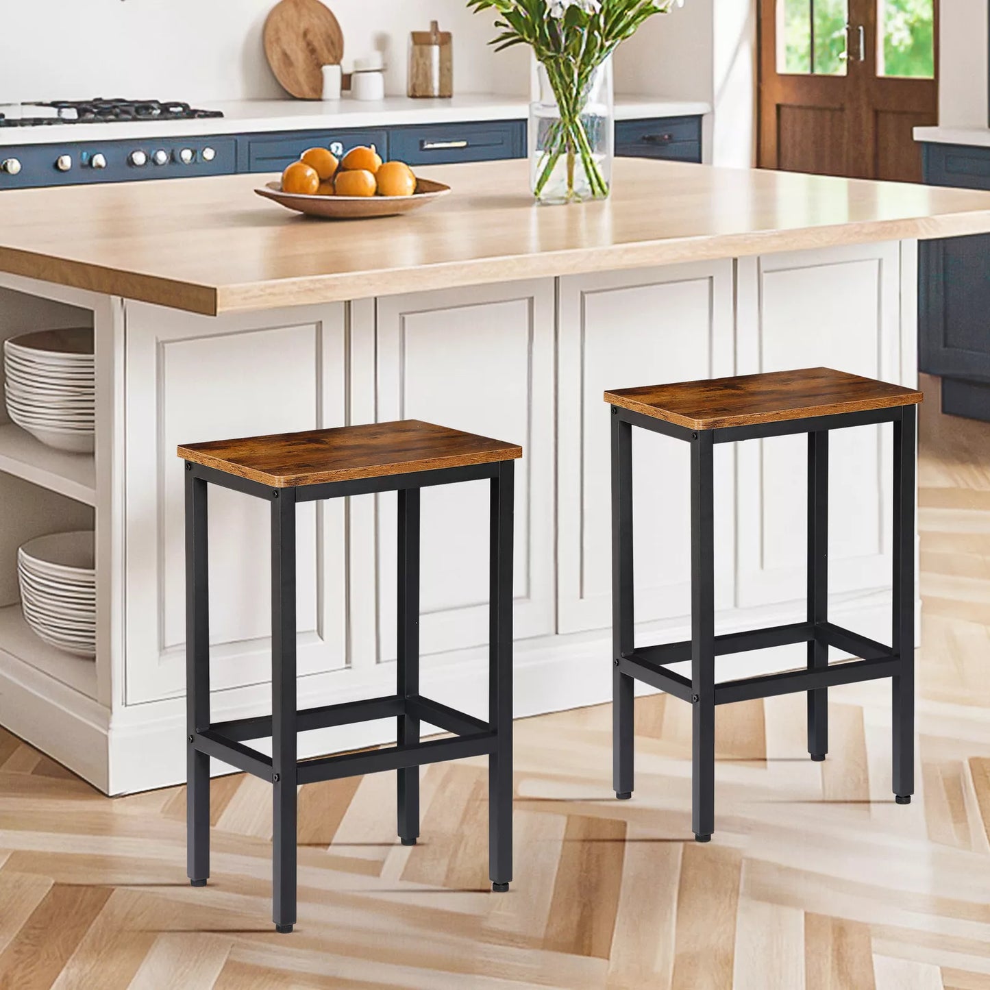 Set of 2 Counter Height Bar Stools