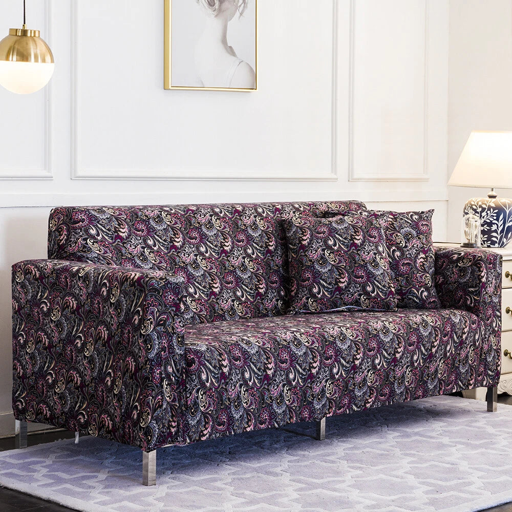 4-Seat Printed Sofa Cover
