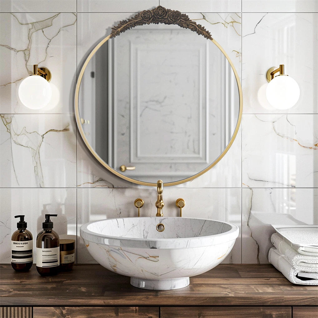Baroque Brass Wall Mirror