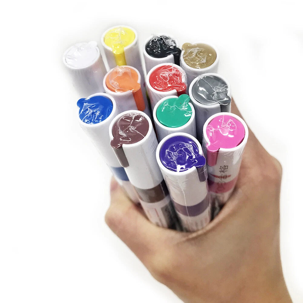 12-Piece Tire Permanent Paint Marker Pen Set