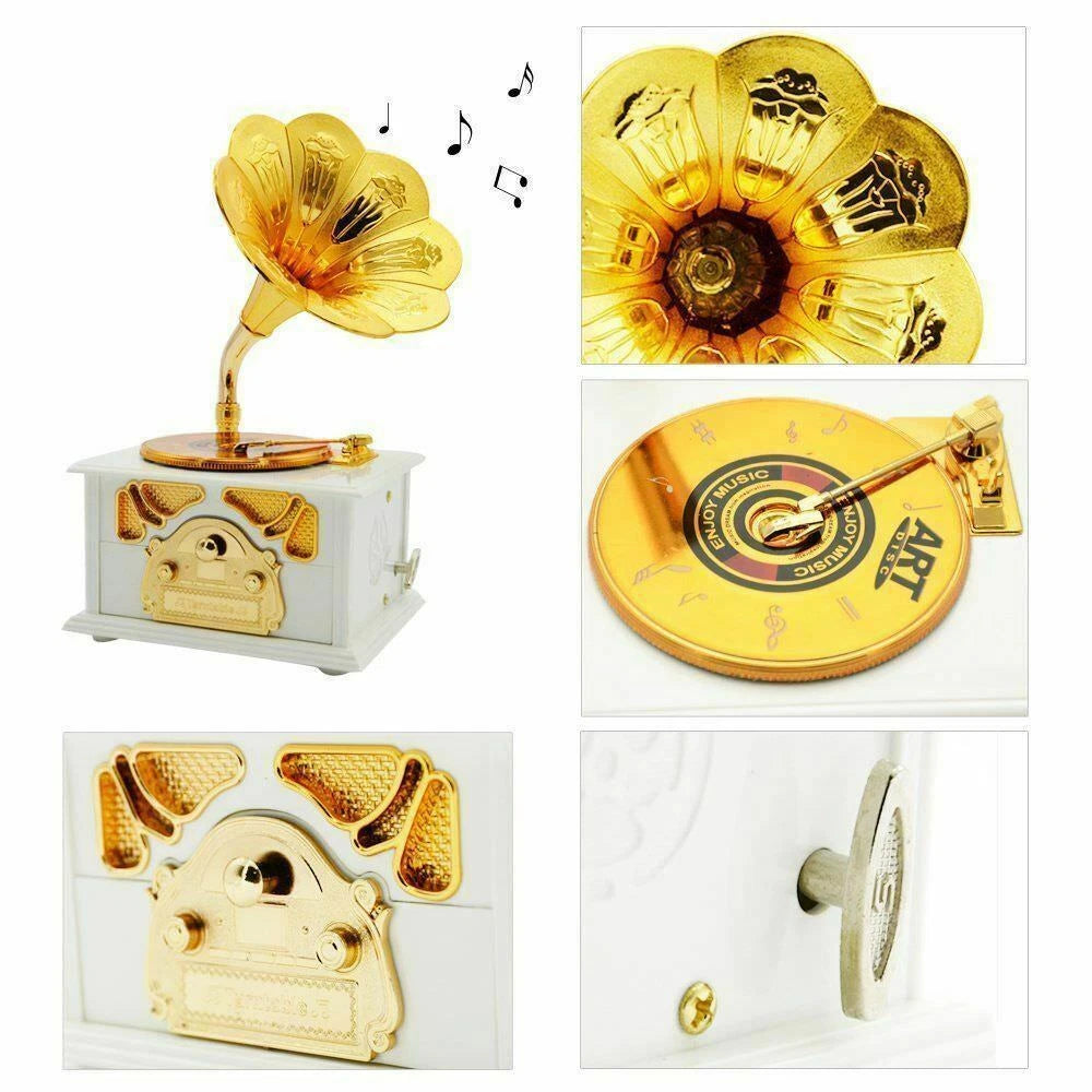 Vintage Gramophone Music Box