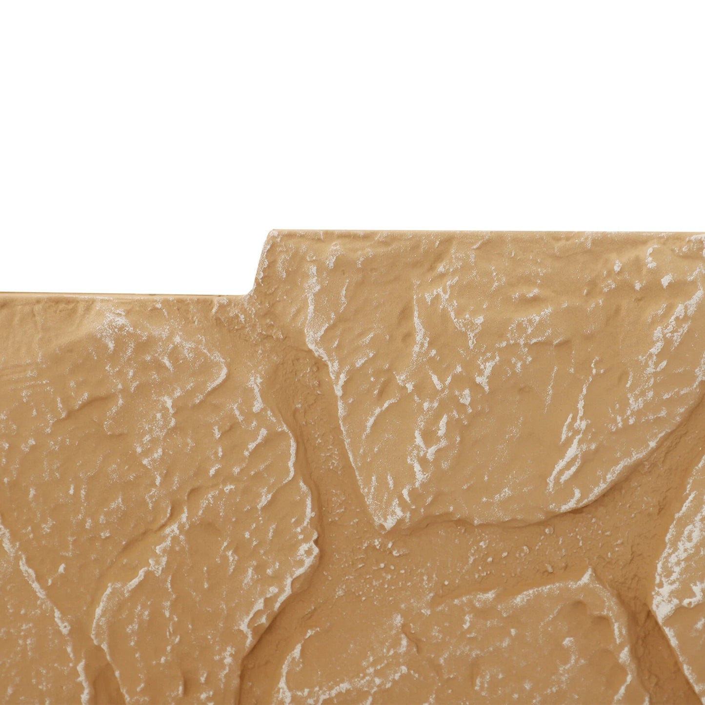 3D Faux Stone PU Wall Panel – Light Brown