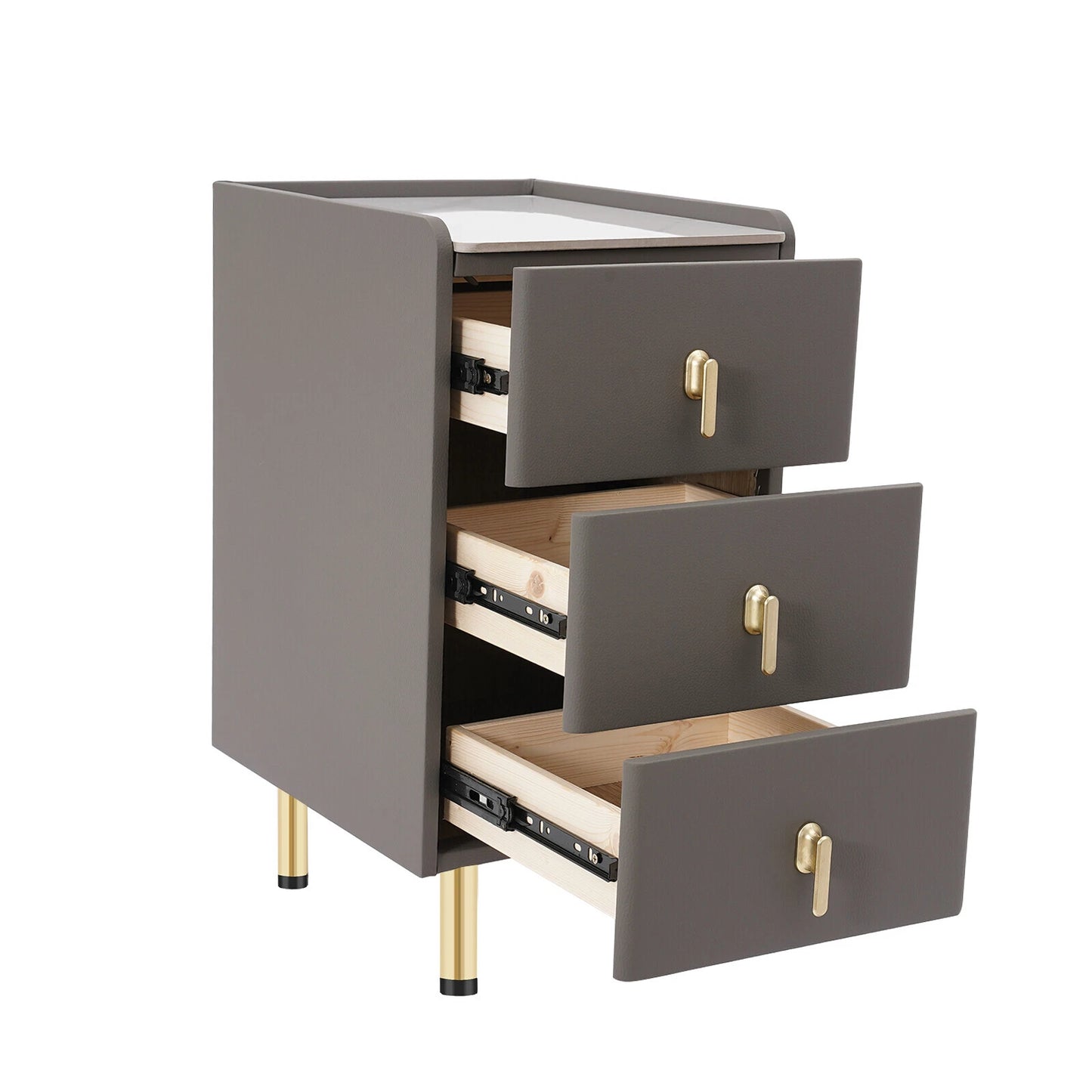 Bedside Cabinet with Drawers – Narrow Nightstand