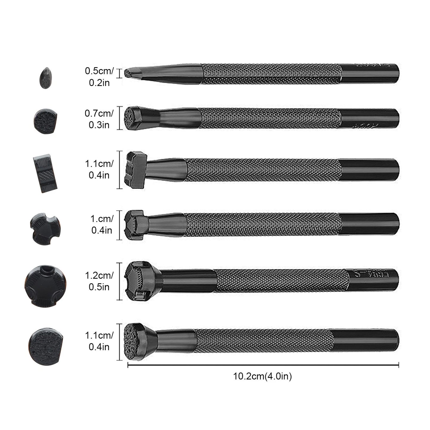 6-Piece Leather Craft Stamping Tools Set