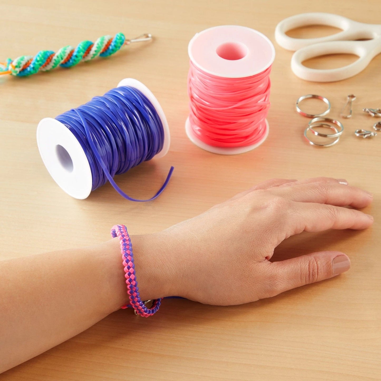Lanyard String Boondoggle Kit for Keychains and Bracelets