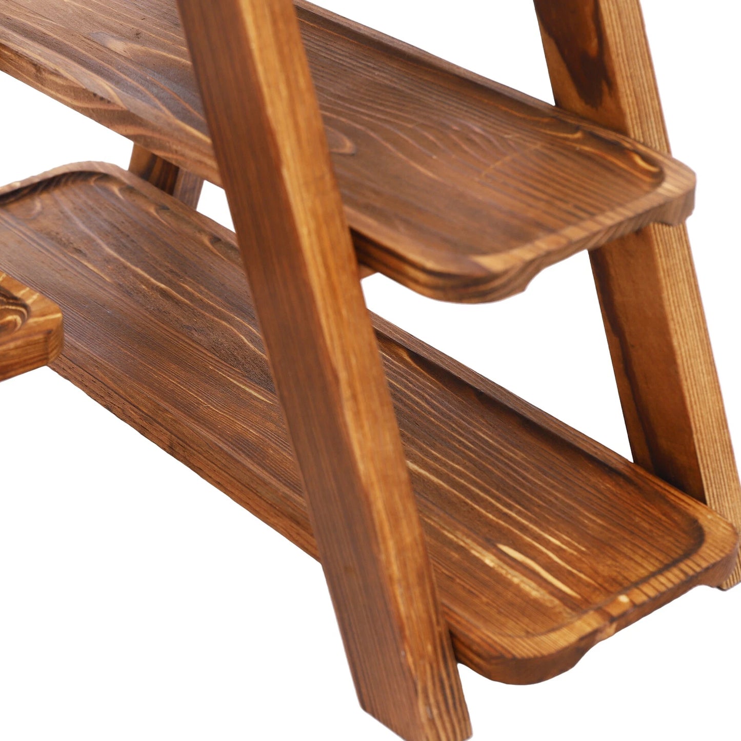 3-Tier Solid Wooden Serving Tray