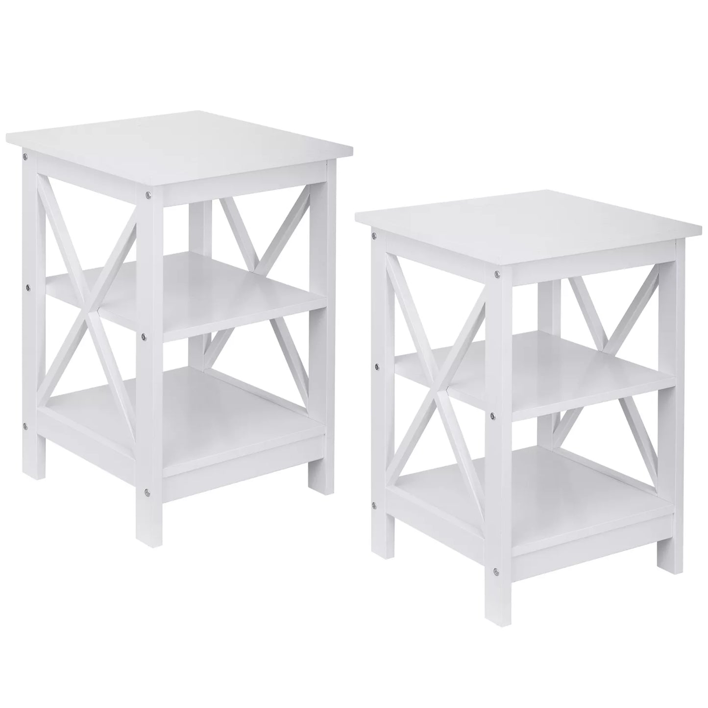 2-Piece 3-Tier End Table Set