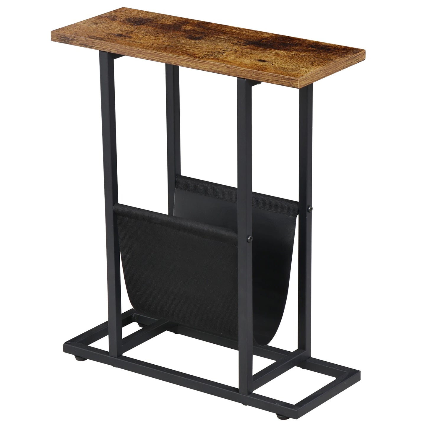 2-Piece Slim End Table Set with Magazine Holders