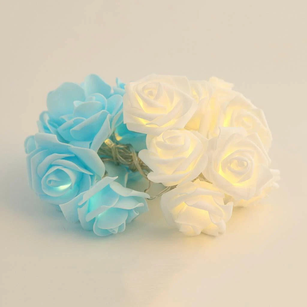 9.84 Ft 20 LED Rose Flower String Lights