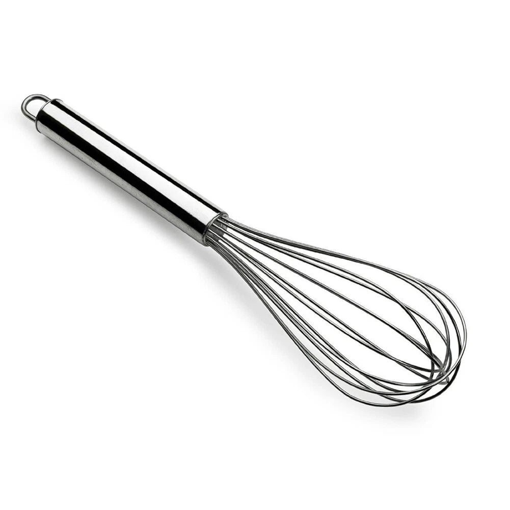 3-Piece Stainless Steel Balloon Whisk Set – 8", 10", 12"
