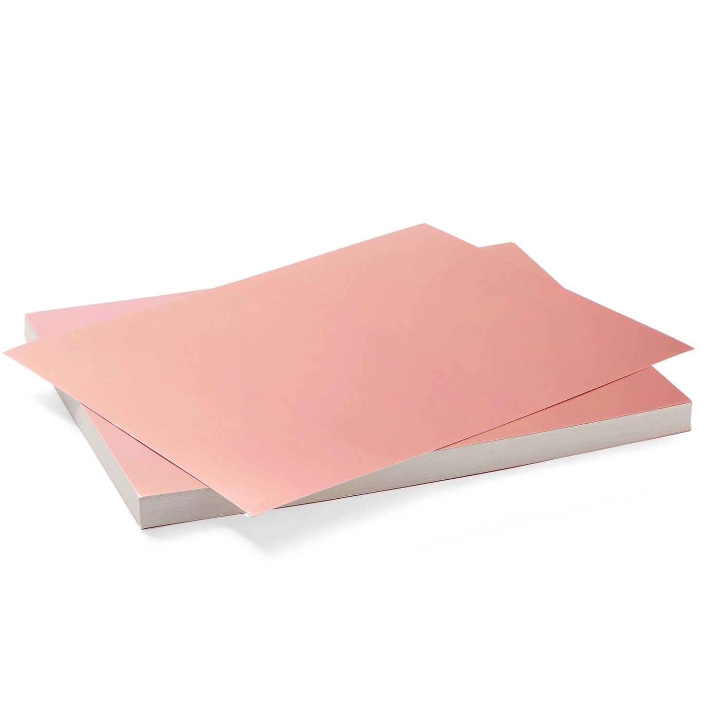 50 Pack Metallic Rose Gold Cardstock Sheets