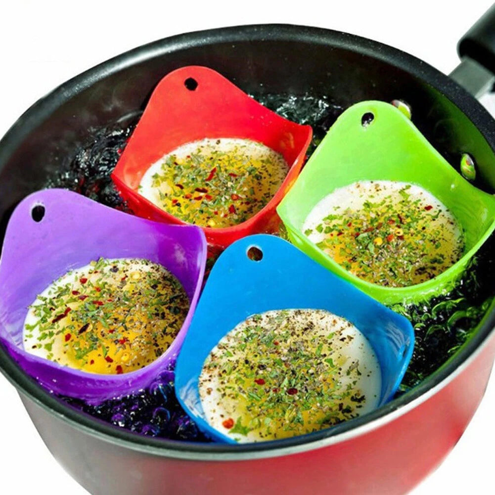 4-Pack Silicone Egg Poacher Cups