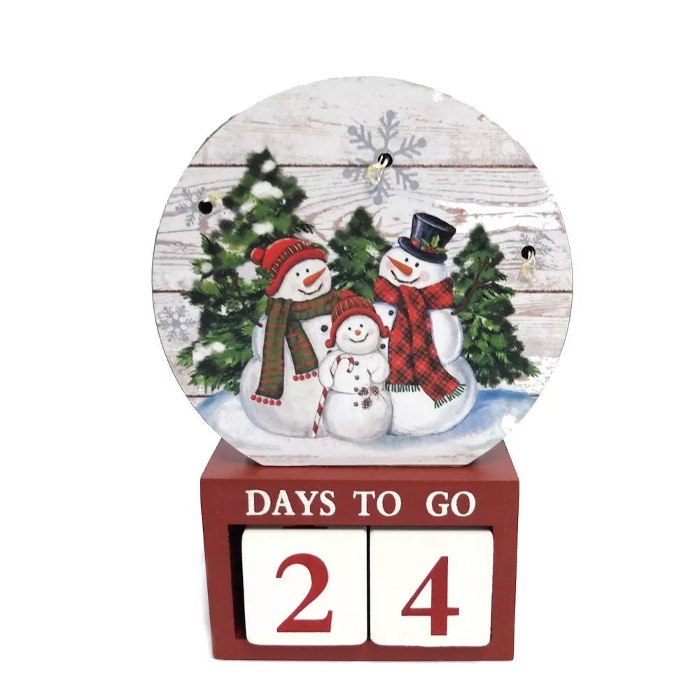 Countdown to Christmas Snowman Light-Up Advent Calendar
