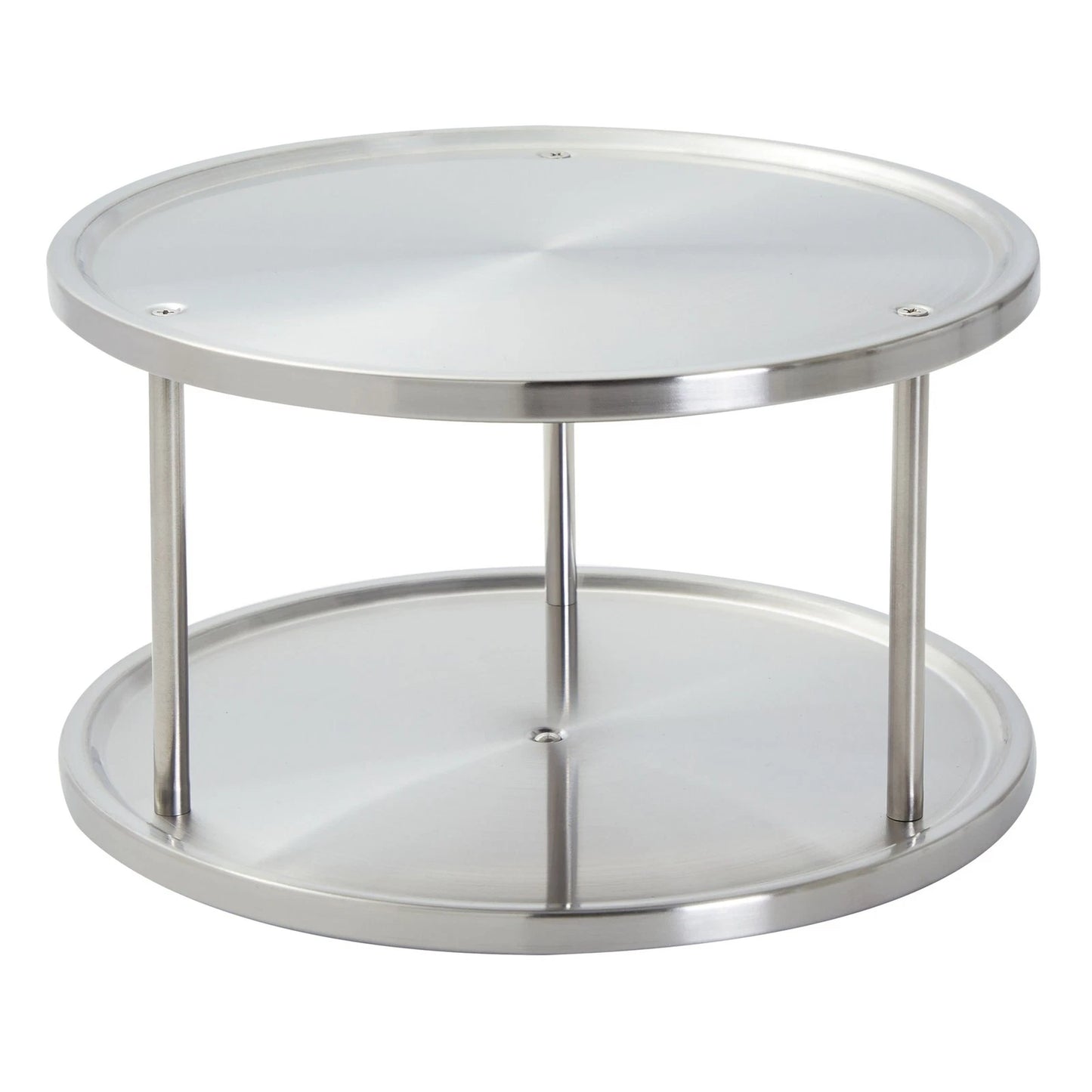 2 Tier Lazy Susan 360° Turntable Kitchen Spice Organizer Rack